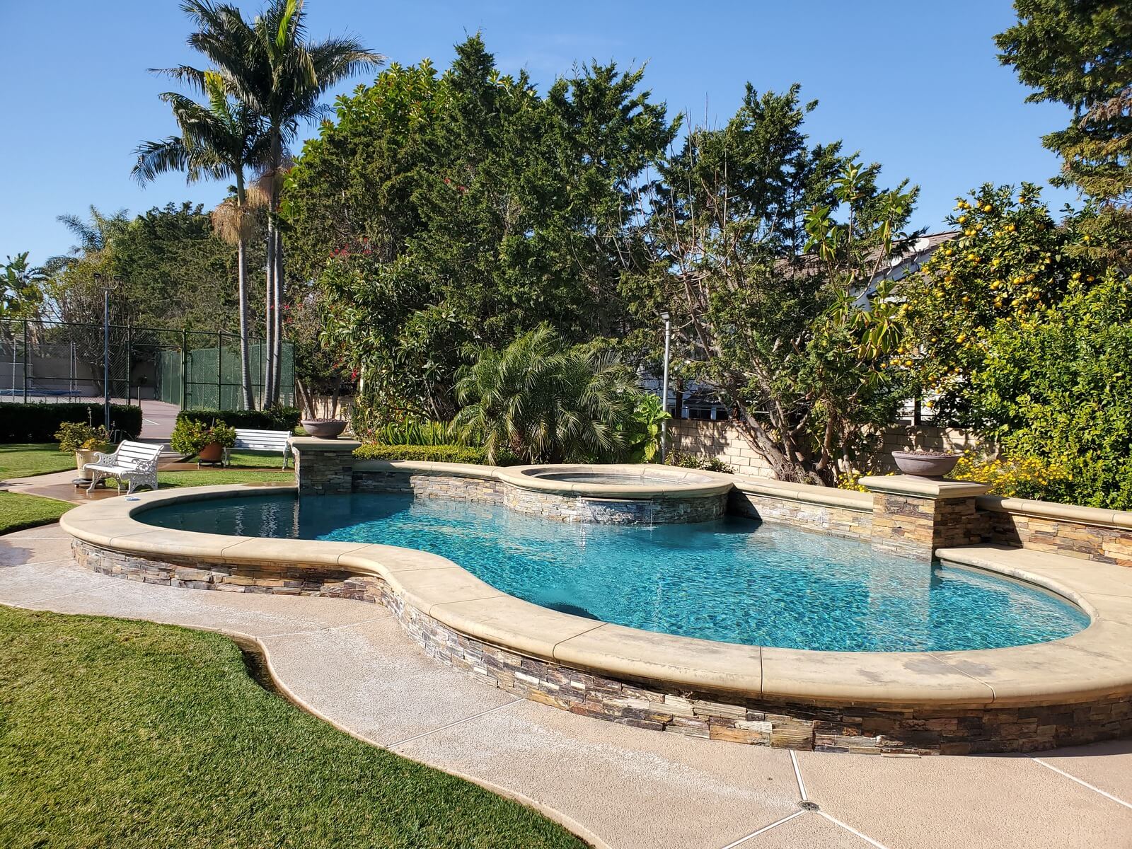 Sparkling clean pool